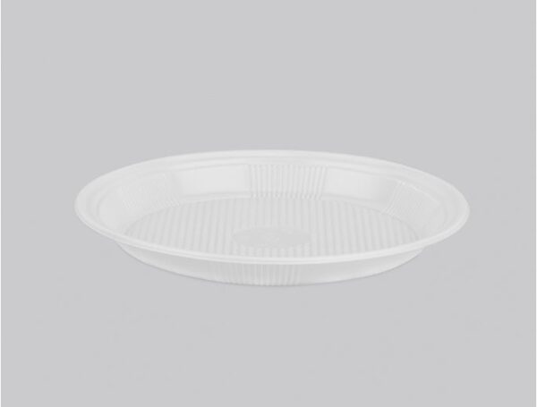 Prato Raso 15cm Branco C/ 10 UN Copaza