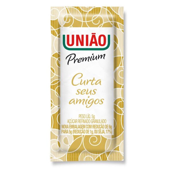 Açúcar Granulado Premium Sachês C/ 5g Cx. C/ 400 UN União