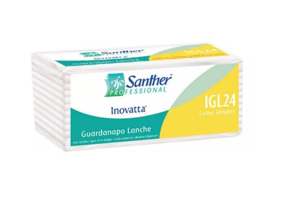 Guardanapo Simples P/ Lanches C/ 720 UN 10x21,6cm Santepel Ref. Igl24