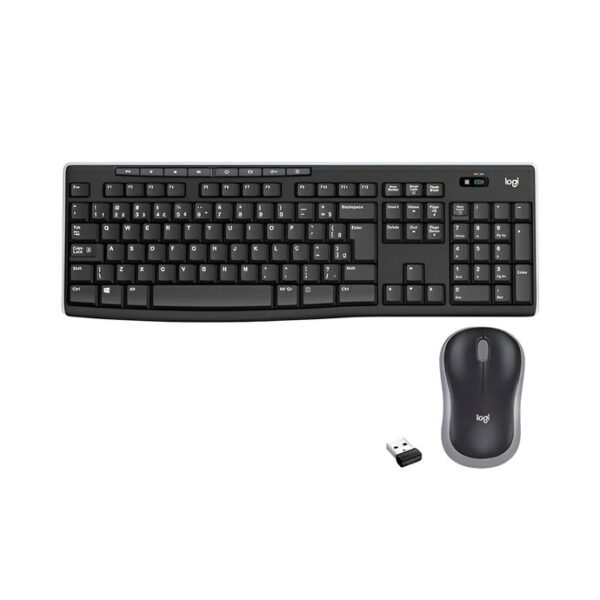 Kit Teclado/Mouse S/Fio Mk270 Preto Logitech