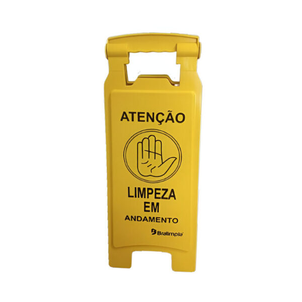 Placa Sinal Atenção Limpeza Em Andamento Mvpl2026