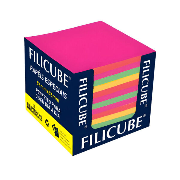 Bloco Lembrete Filicube C/ 700 Fls. Colorido Lumi Filipaper
