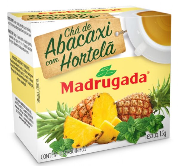 Chá Madrugada C/ 10 UN Abacaxi C/ Hortelã