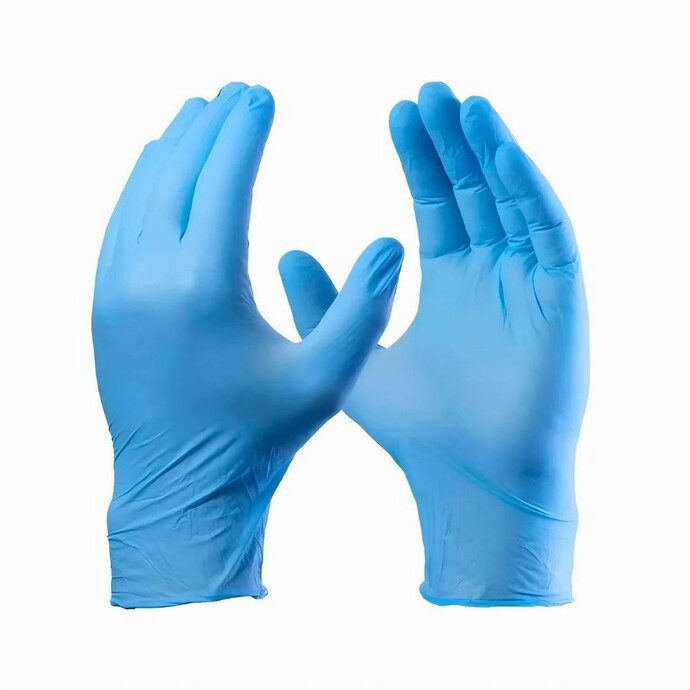 Luva Nitrilo Uso Geral Azul Pequena Safemax - Image 2