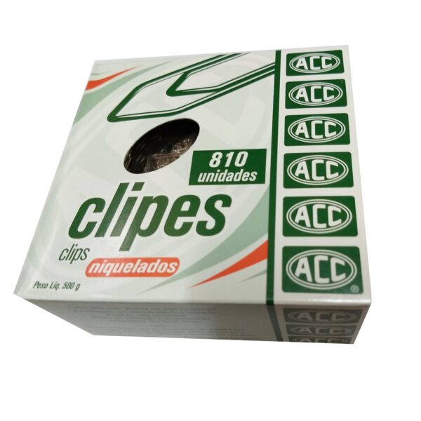 Clips 1/0 (0) Niquelado 500g ACC