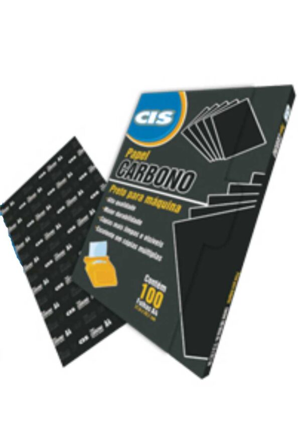 Carbono Papel 210x297mm Cx. 100 Fls. Preto Sertic