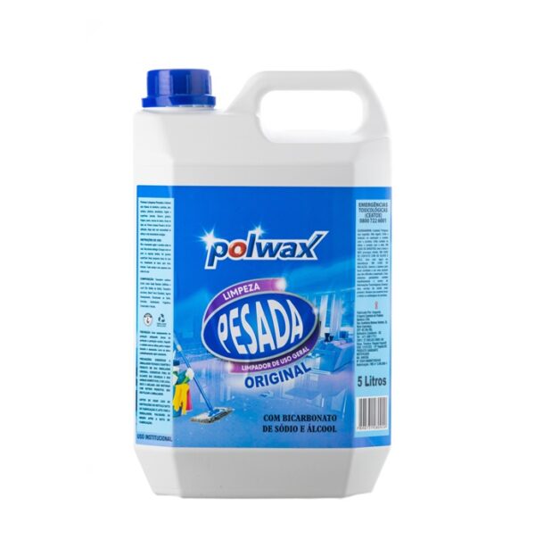 Limpador Limpeza Pesada 5L Original Bicarbonato de SódioEÁlcool Polwax
