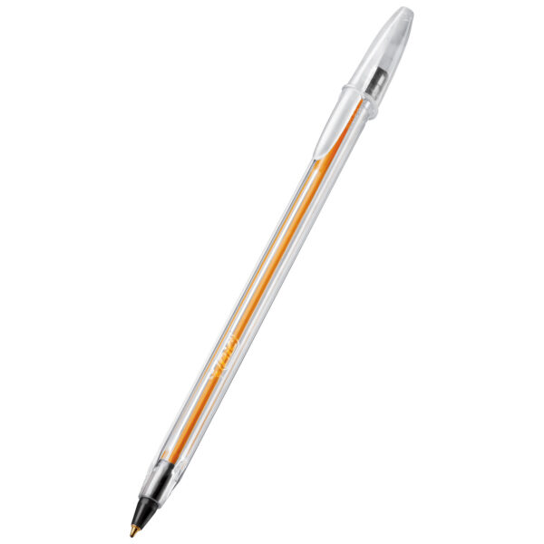 Caneta Esferográfica Ponta Fina 0,8mm Fina Cristal Preta Bic