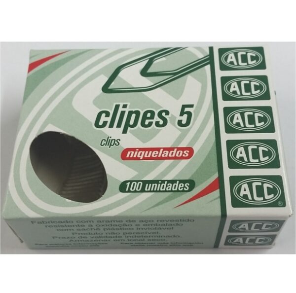 Clips 5 Niquelado 100 UN ACC