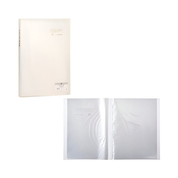 Pasta Catálogo 356x470x25mm A3 Com 40 Sacos Cristal Clear Book Yes