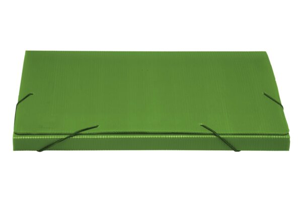Pasta Ofício Com Aba Nova Onda 20mm Verde Polibras