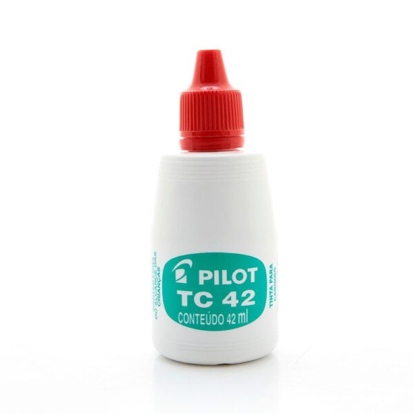 Tinta Para Carimbo Tc42 Com 42ml Vermelho Pilot
