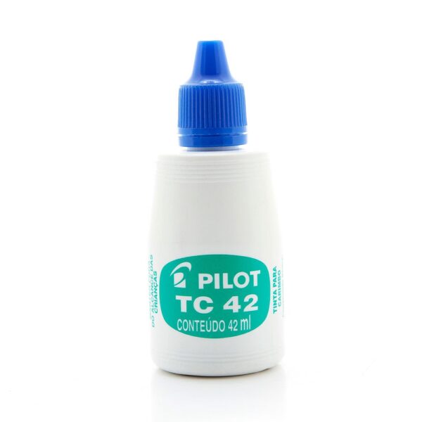 Tinta Para Carimbo Tc42 Com 42ml Azul Pilot