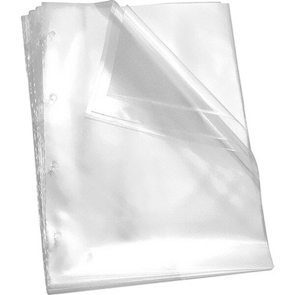 Saco Plástico Ofício Com 4 Furos Com 100 UN 24x33cm Flexiplast