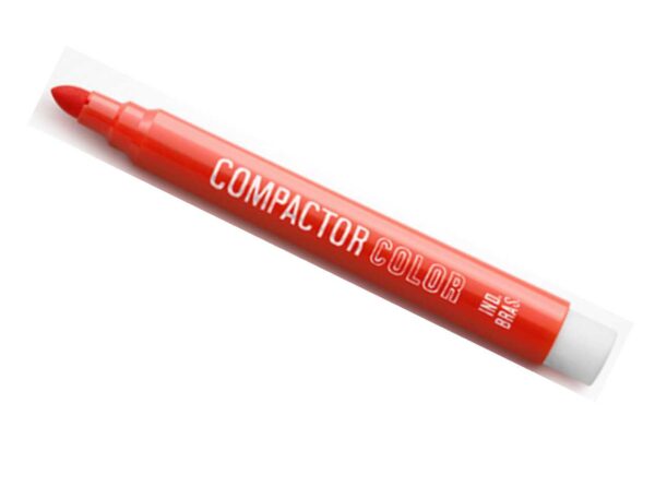 Pincel Atômico Color A Base De Água Vermelho Compactor
