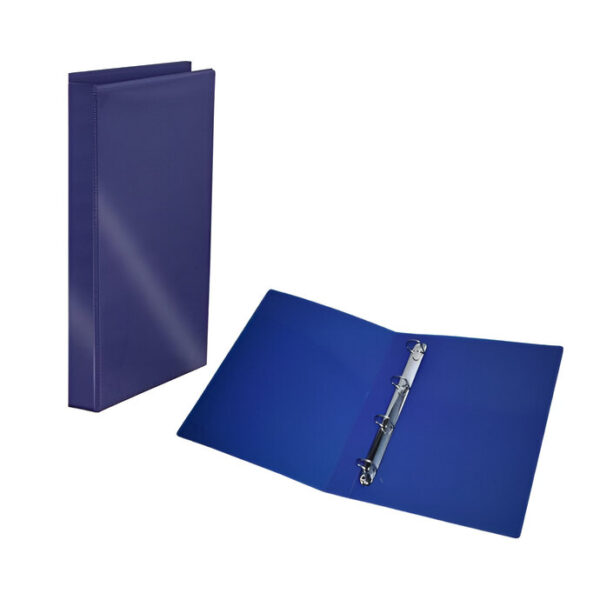 Pasta Arquivo A4 Com 4 Argolas Lombo 2cm Sem Bolso Azul Royal