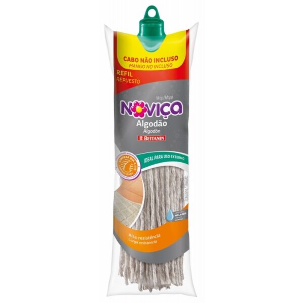 Mop Úmido 184g Refil Algodão Com Rosca Noviça Bettanin Ref. 132R
