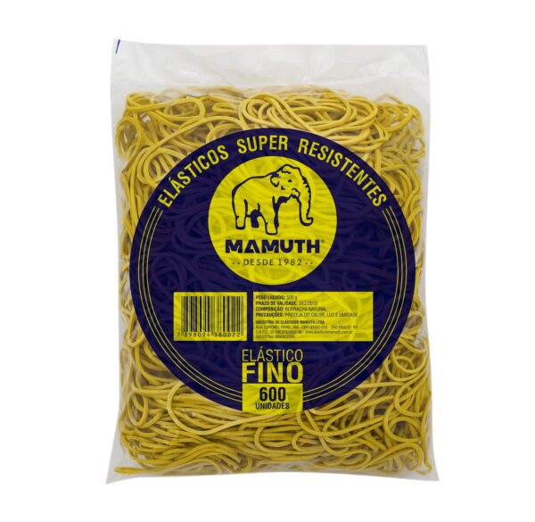 Elástico Amarelo Número 18 500g (Atilho) Mamuth