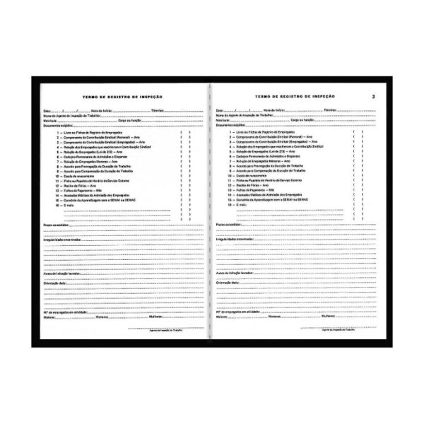 Livro Inspeção Do Trabalho Com 50 Fls. São Domingos Ref. 5478-3 - Image 3
