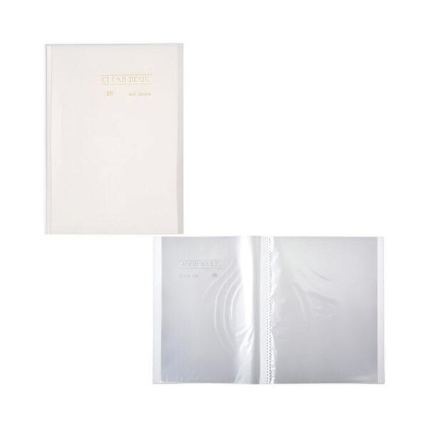 Pasta Catálogo 227x307x21mm A4 Com 20 Sacos Cristal Clear Book Yes