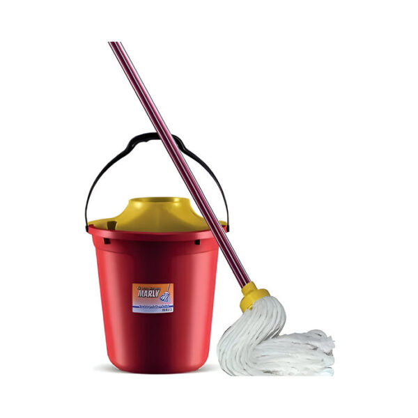 Kit Limpeza Balde 13L Com Espremedor Esfregão E Cabo Marly