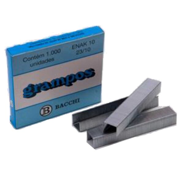 Grampo 23/10 Cx. Com 1000 UN Galvanizado Bacchi Ref. 22097