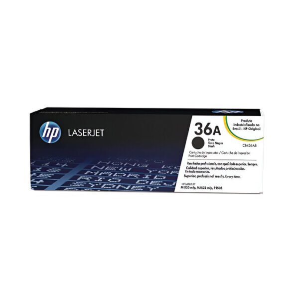 Cartucho De Toner Laserjet HP Cb436Ab Preto HP 36A