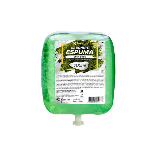 Sabonete Espuma 700ml Refil Erva Doce Premisse