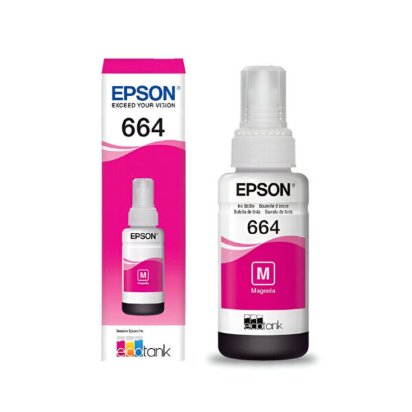 Refil Tinta Para Cartucho L200 T664320-Al Magenta 70ml Epson