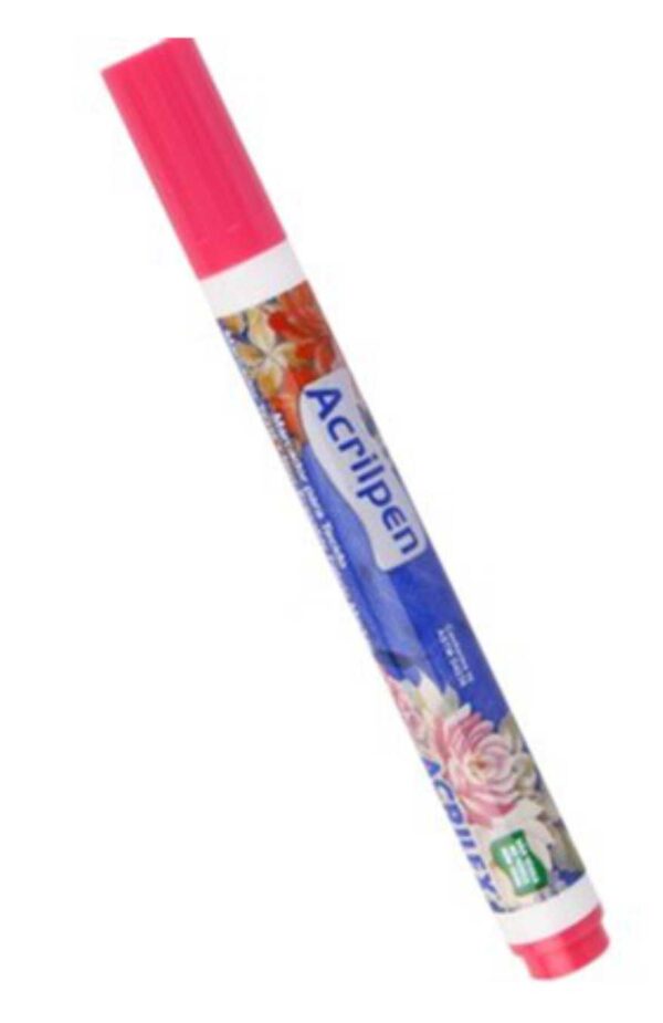 Caneta Para Tecido Rosa Acriplen