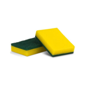 Esponja Multiuso Com 4 UN Verde e Amarela Brilhus Bettanin Ref. BT4514 - Image 3
