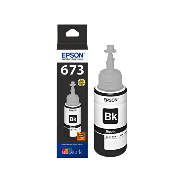 Refil Tinta Para Cartucho T673120-Al Preta 70ml Epson