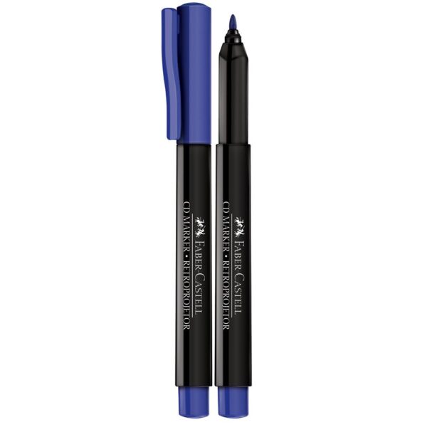 Marcador Permanente 1,00mm Para CD Azul Faber-Castell