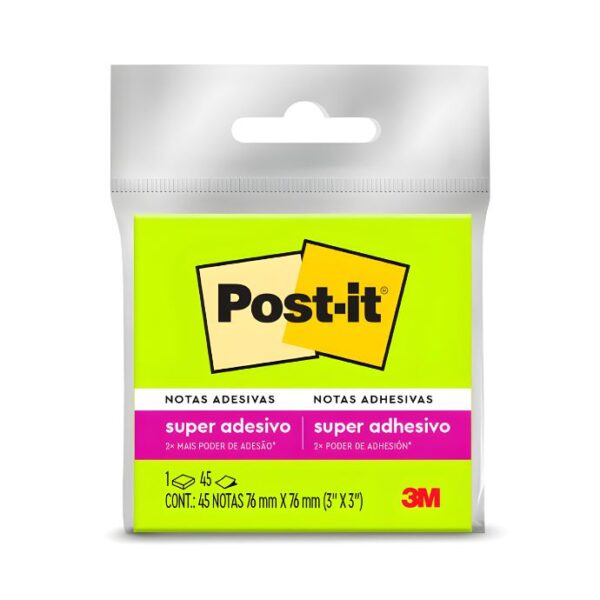 Post-it 76x76mm 1 Bloco Com 45 Fls. Verde 3M Ref. Hb004399455
