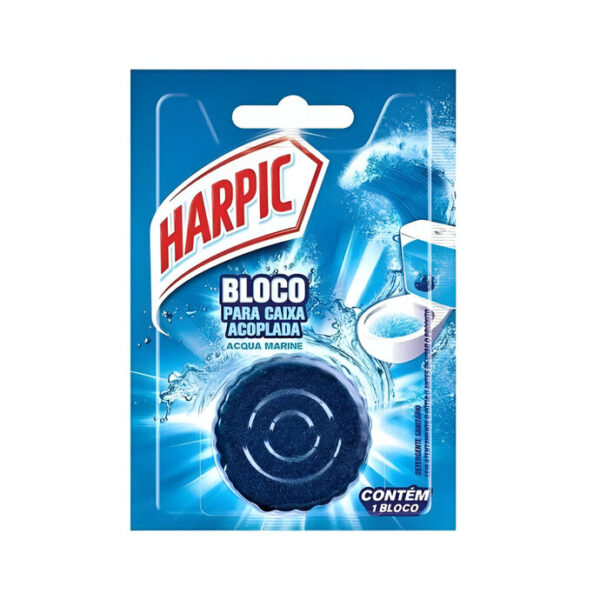 Pedra Sanitária Tablete Para Caixa Acoplada 50g Marine Harpic