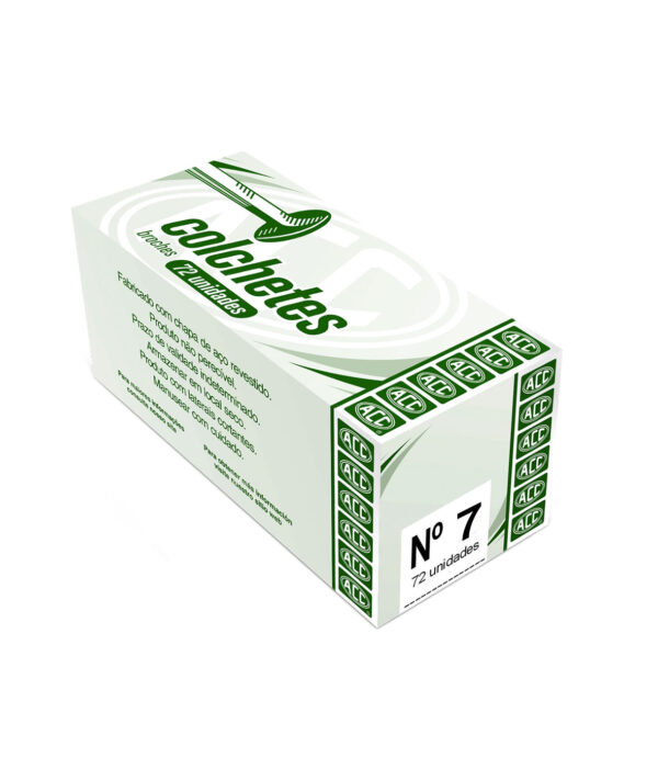 Colchete Latonado Número 7 Caixa Com 72 UN ACC