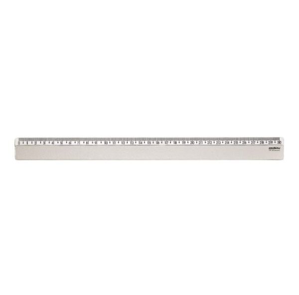 Régua 30cm Plástica Estreita Cristal Waleu