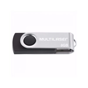 Pen Drive 8gb Twist Preto Multilaser Ref. Pd587
