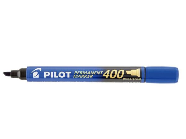Marcador Permanente 4,5mm Marker 400 Ponta Chanfrada Azul Pilot