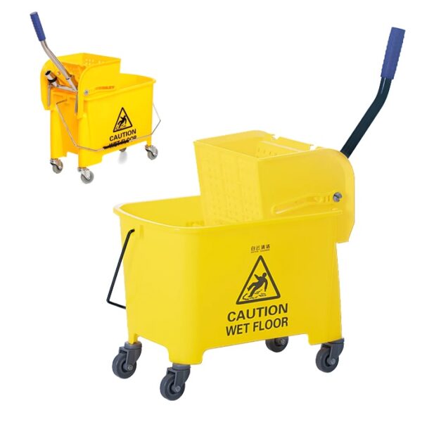 Balde Com Espremedor 20L Plástico E Divisória Água Superpro Ref. 9068