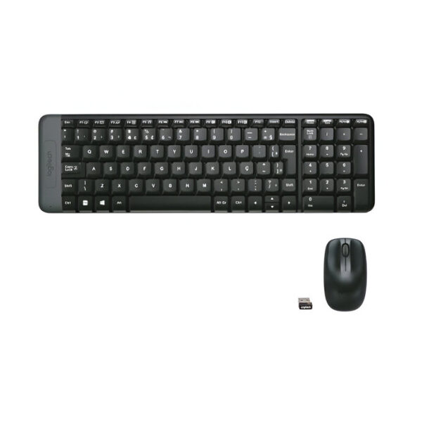 Kit Teclado E Mouse Sem Fio Wireless Preto Logitech Ref. MK220