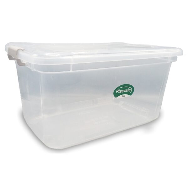 Organizador De Objetos 27L Plástico Transparente Plasvale Ref. 1481