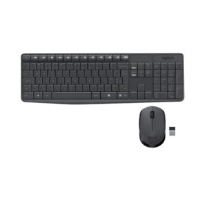 Kit Teclado E Mouse Sem Fio Wireless Preto Logitech Ref. Mk235