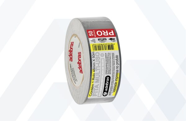 Fita Tape 48mmx50m Prata Silvertape Adelbras
