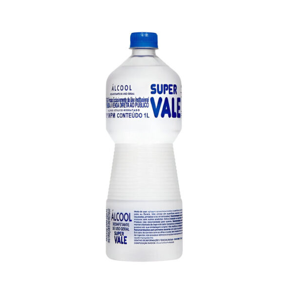 Álcool Líquido 1L Etílico 70 INPM Hospitalar Hidratado Supervale