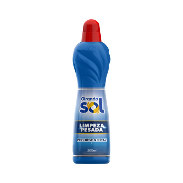Limpador Limpeza Pesada 500ml Poderoso Eficaz Azul Girando Sol
