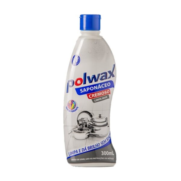 Saponáceo Cremoso 300ml Limpa Inox Polwax