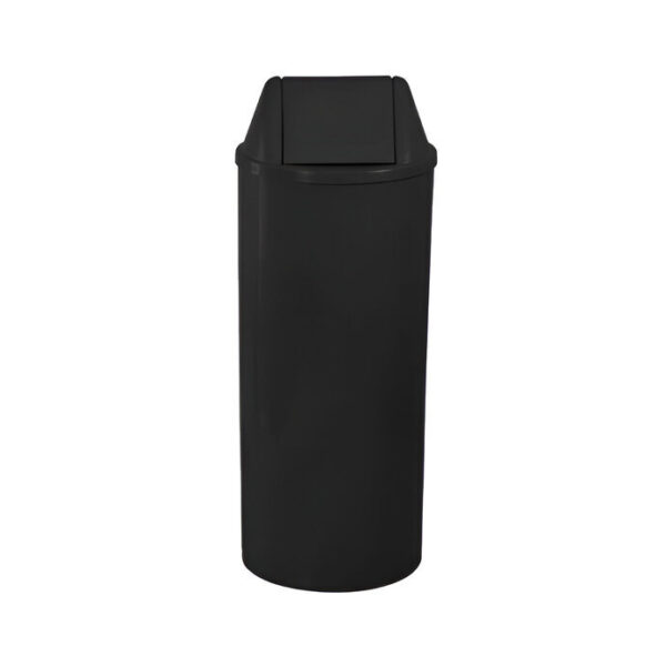 Lixeira 23L Com Tampa Basculante Preta Bralimpia Ref. CR24PR