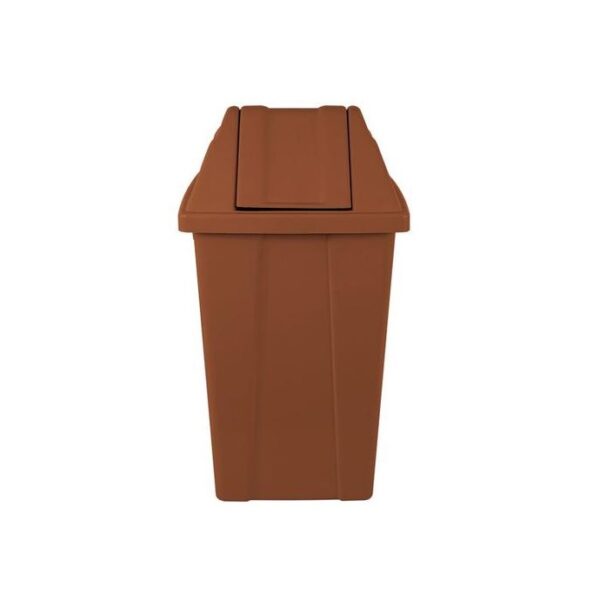 Lixeira 60L Tampa Basculante Marrom JSN Ref. Q60M