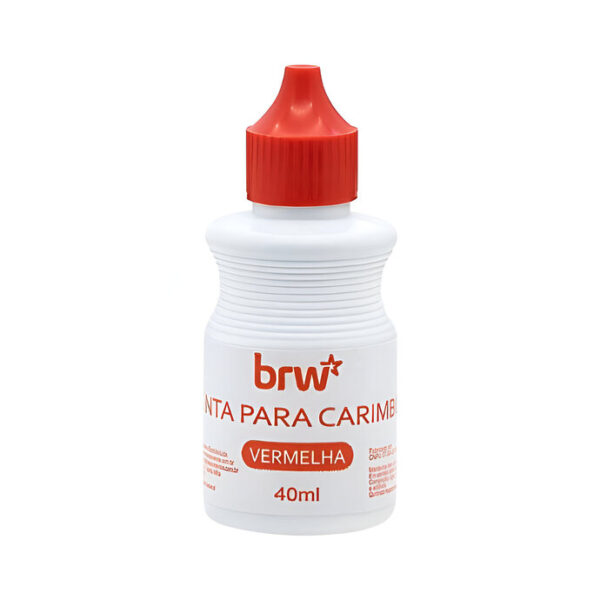 Tinta P/ Carimbo Vermelho 40ml BRW